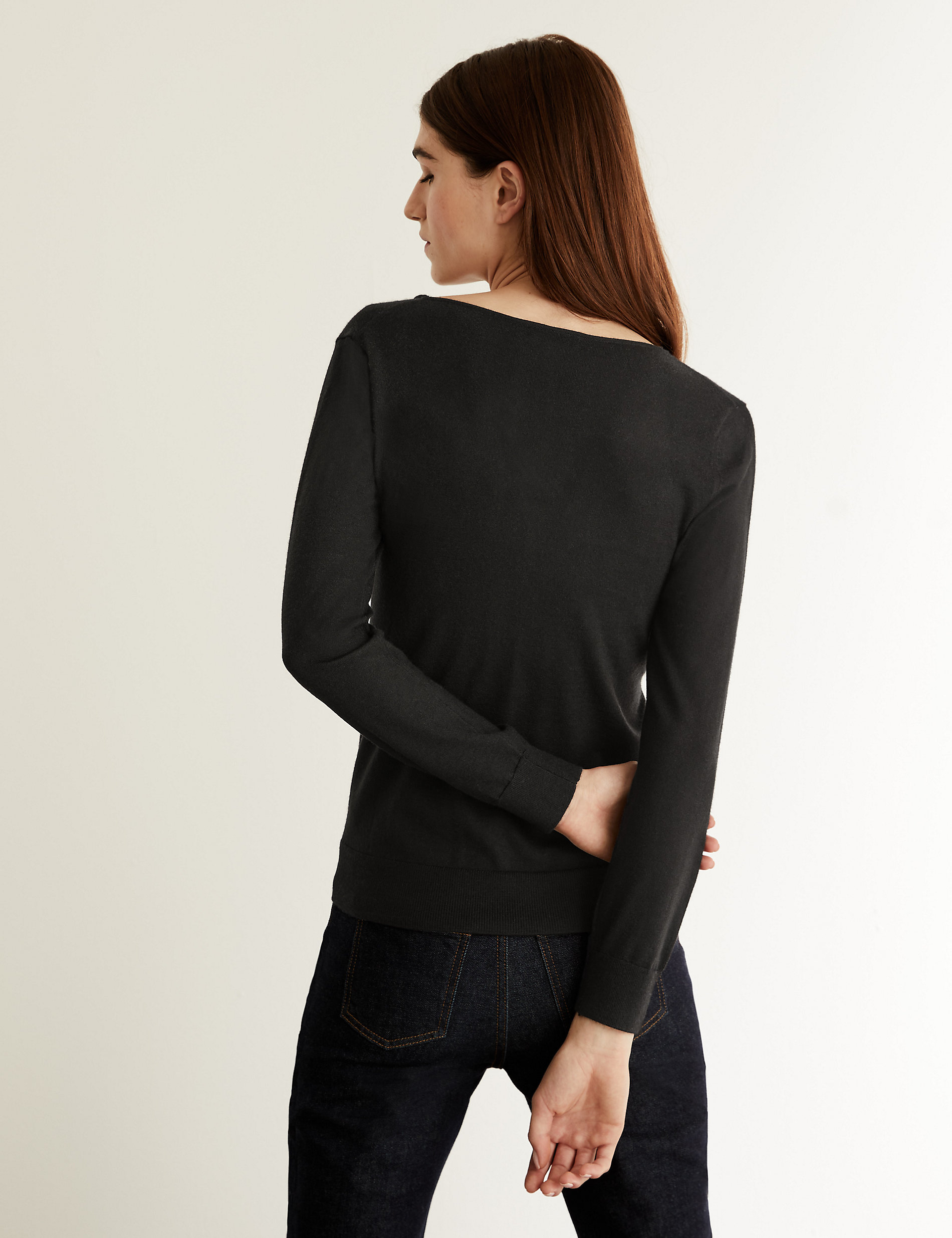 Pure Cashmere Fitted Jumper