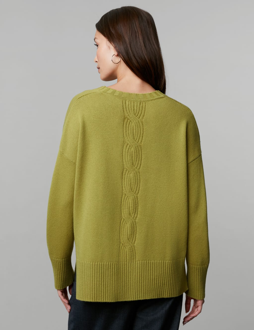 Wool Rich Cable Knit Jumper with Cashmere image 5