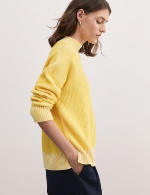 Wool Rich Ribbed Jumper with Cashmere - GR