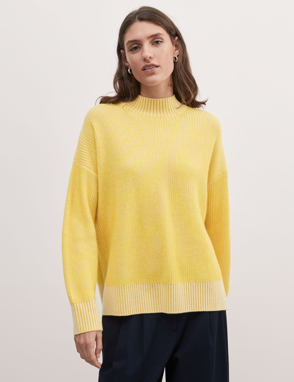 Wool Rich Ribbed Jumper with Cashmere image 4