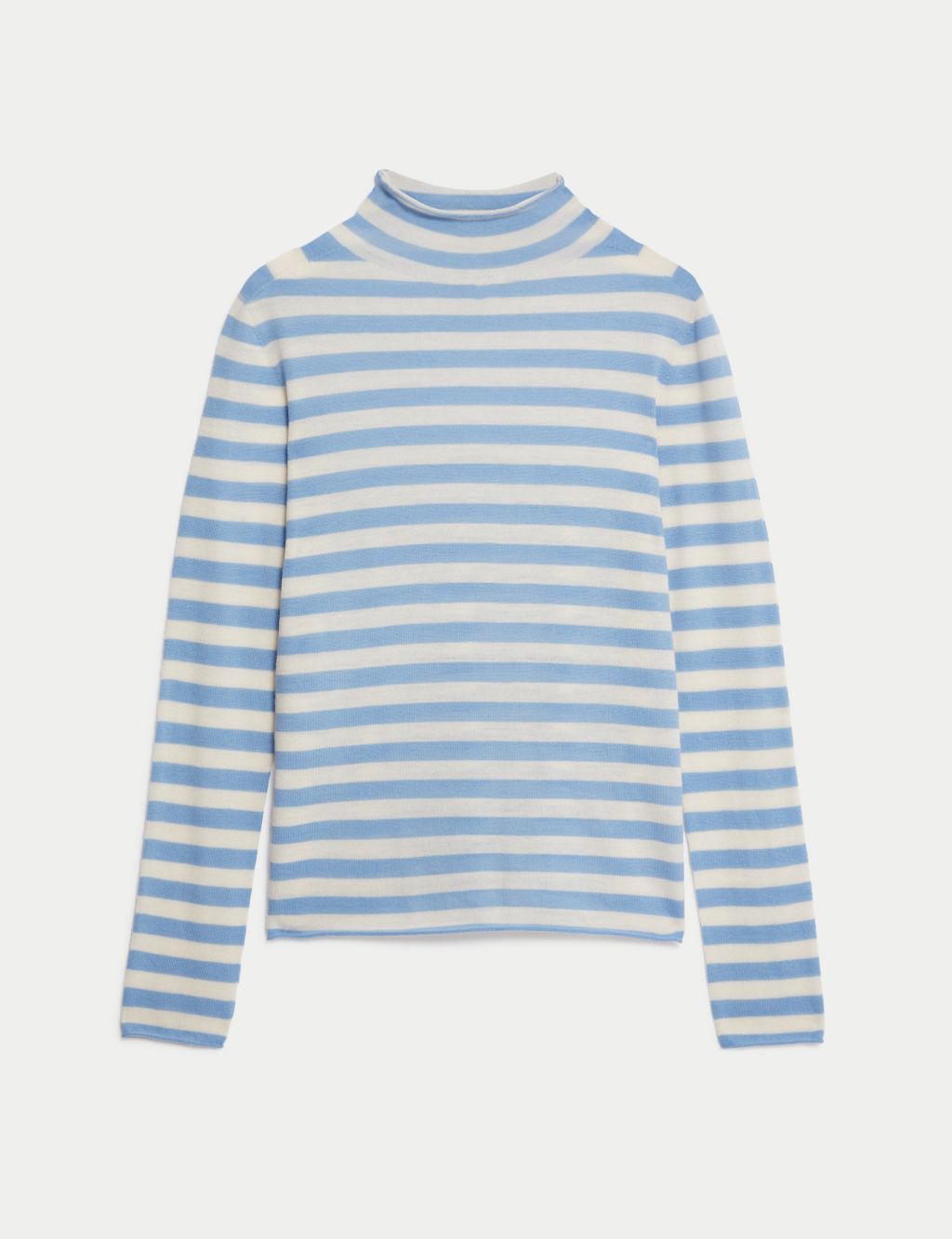 Wool Rich Striped Jumper with Cashmere image 2