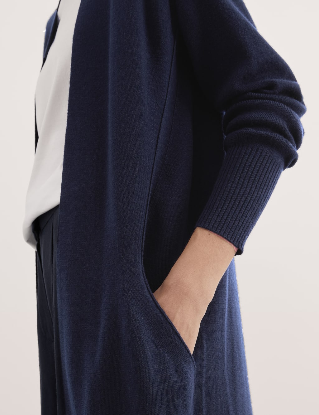Pure Wool Longline Cardigan image 3