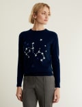 Merino Wool Rich Star Jumper with Cashmere