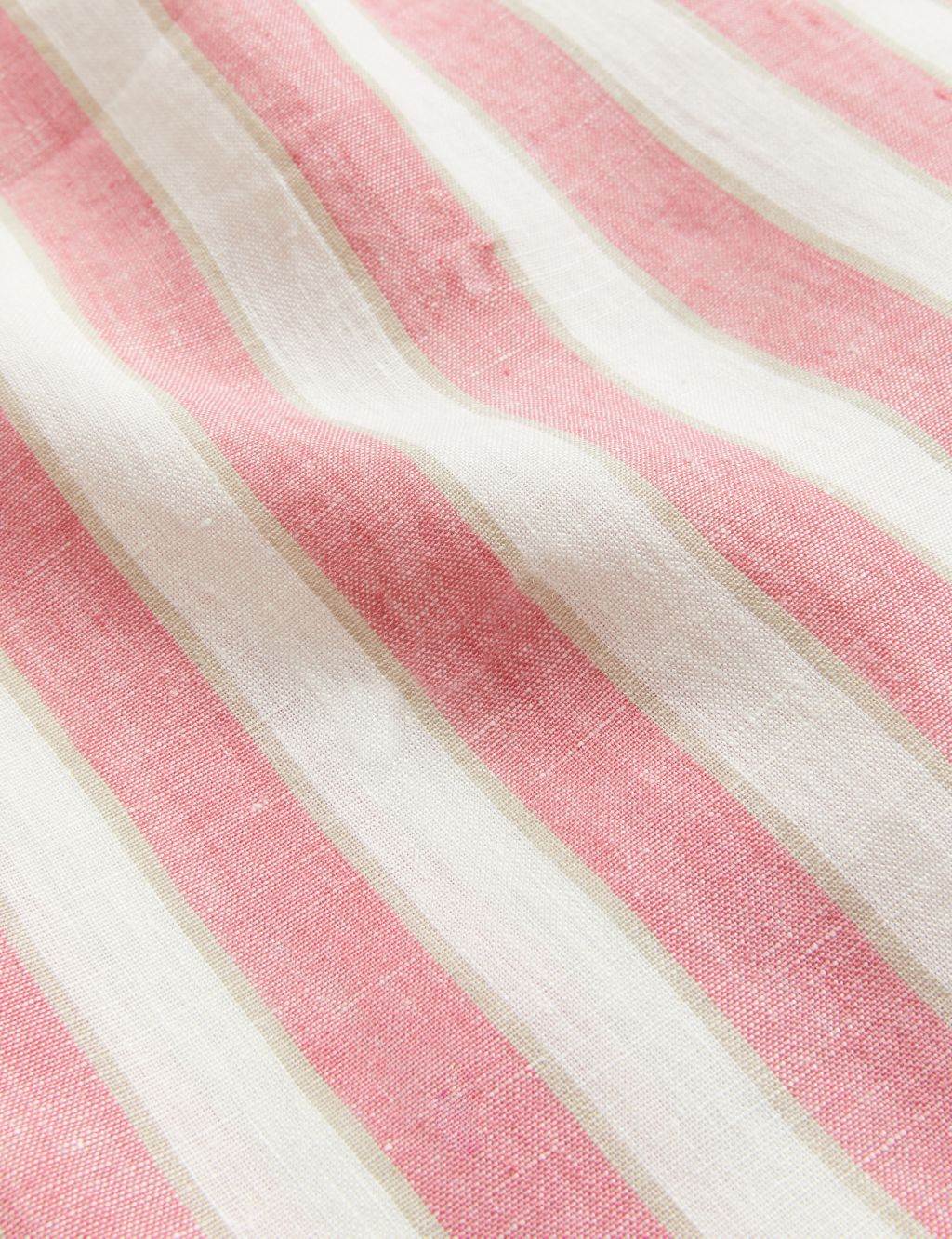 Pure Linen Striped Knee Length Shift Dress image 5