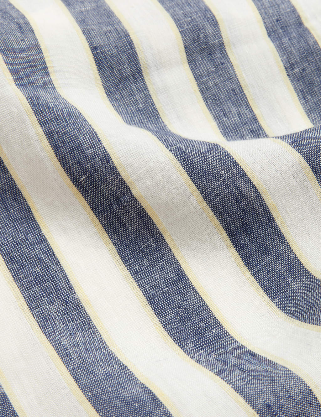 Pure Linen Striped Knee Length Shift Dress image 5