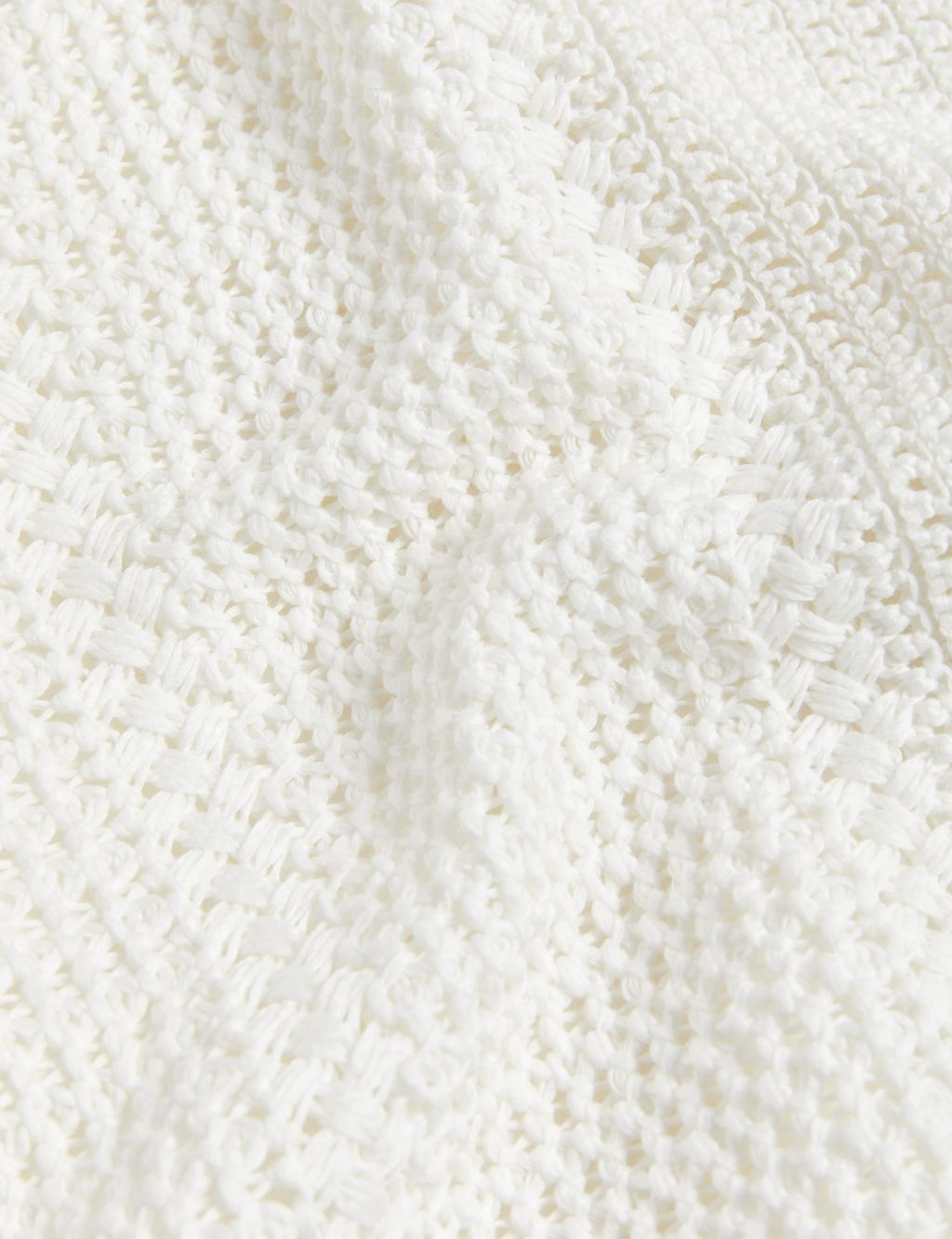 Pure Cotton Knitted V-Neck Midi Shift Dress image 6