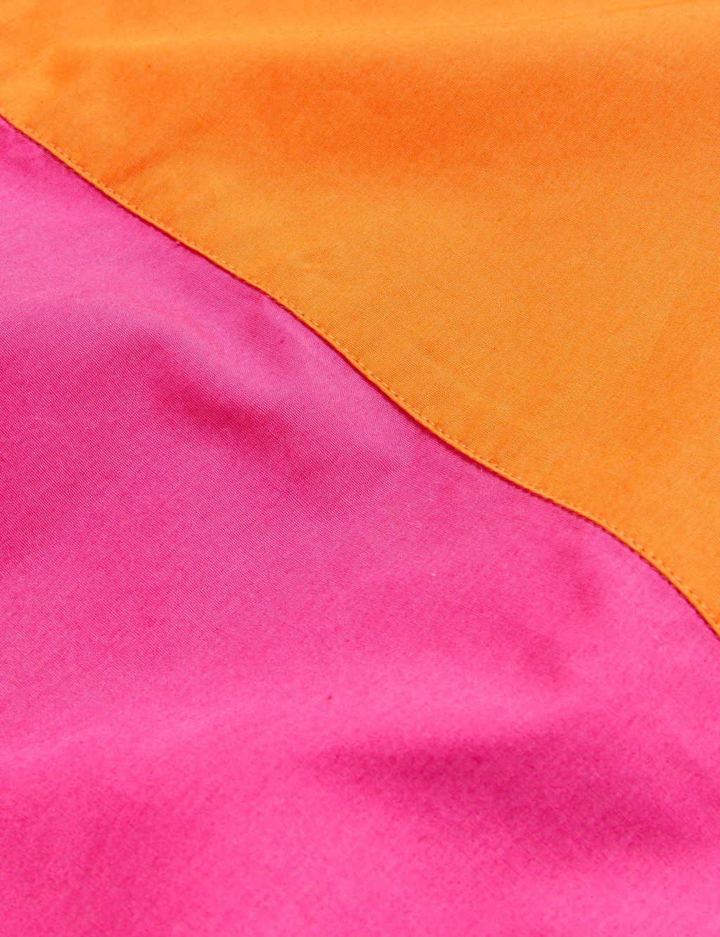 Pure Cotton Colour Block Midi Waisted Dress image 5