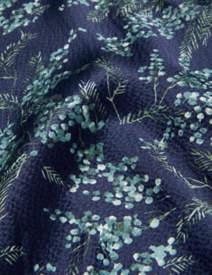 

JAEGER Womens Pure Silk Printed V-Neck Mini Shift Dress - Navy Mix, Navy Mix