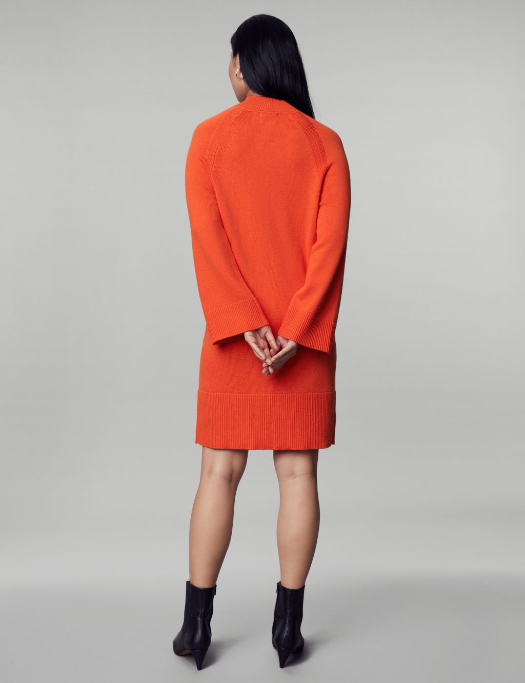 Wool Rich Jumper Dress with Cashmere image 4
