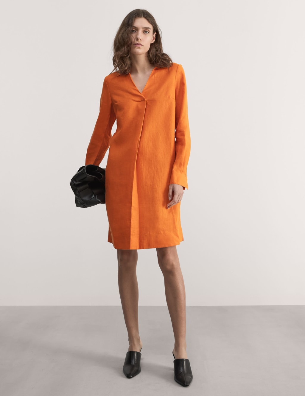 M and s orange dress online