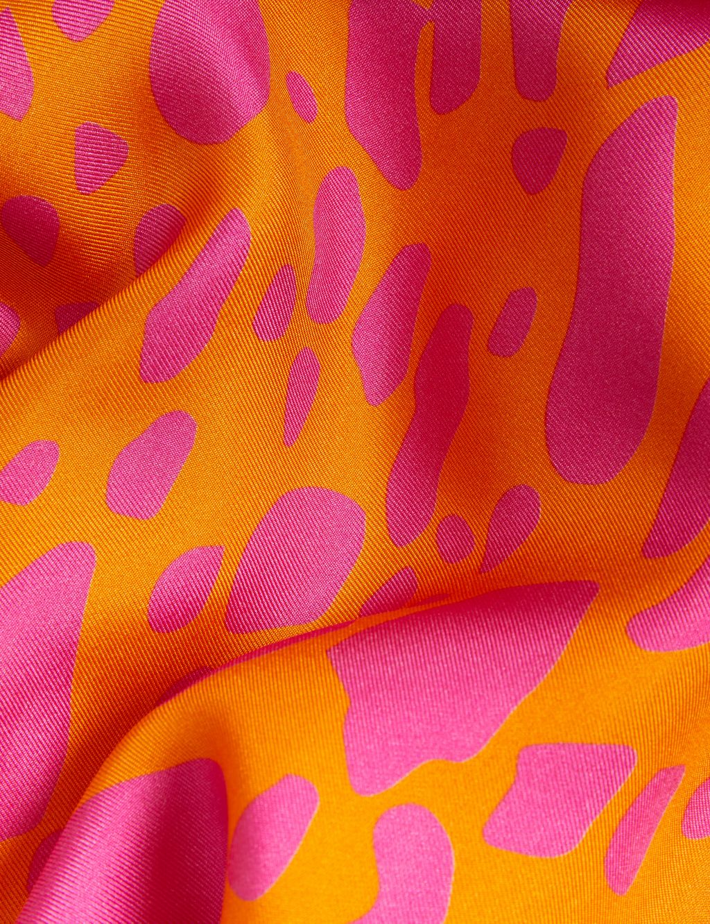Pure Silk Animal Print Midi Smock Dress image 5