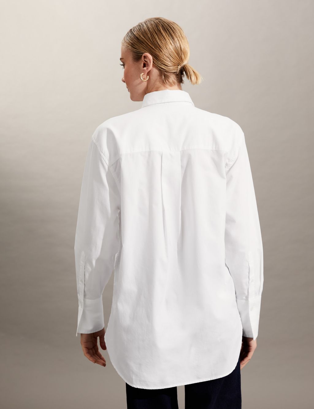 Pure Cotton Oversized Long Sleeve Shirt image 6