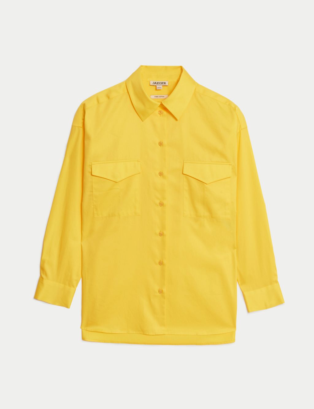 Pure Cotton Collared Relaxed Utility Shirt image 2