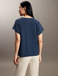 Pure Silk Relaxed T-Shirt