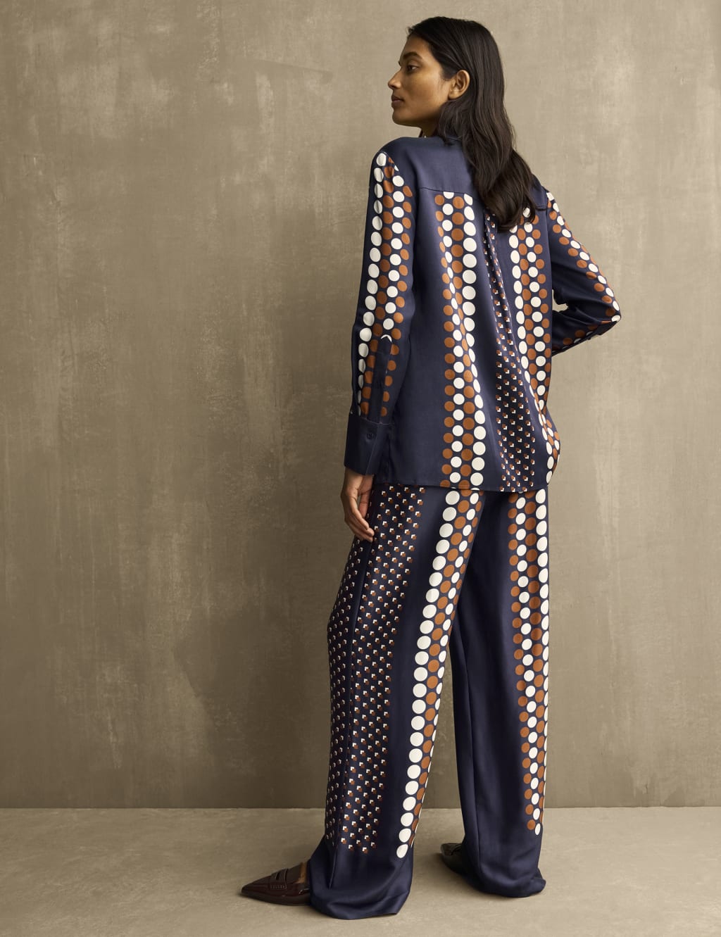 Geometric Collared Button Through Shirt image 3