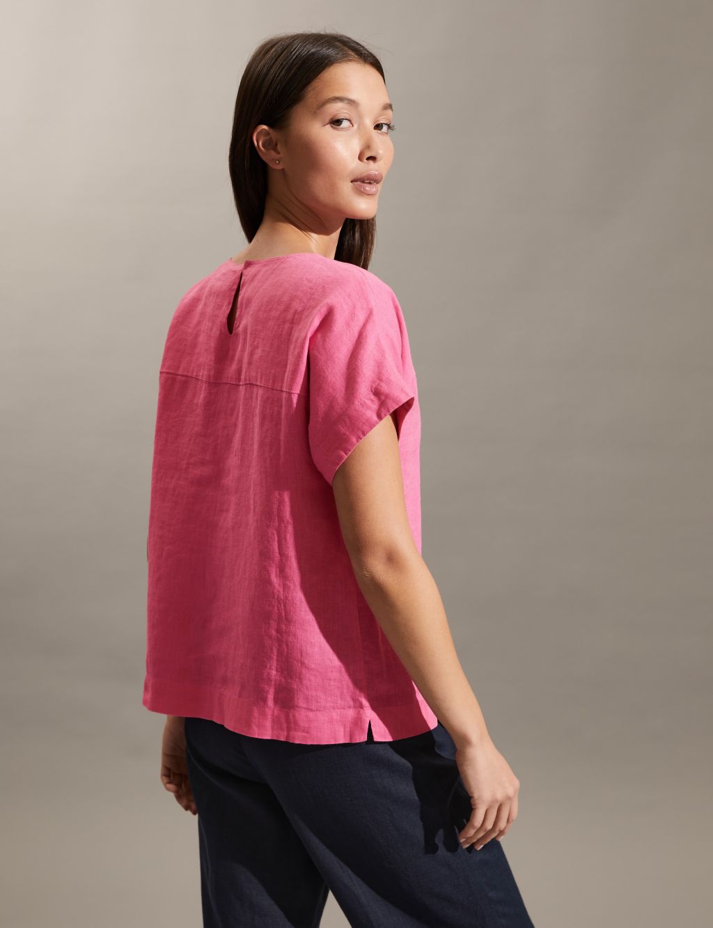 Pure Linen Relaxed T-Shirt image 4