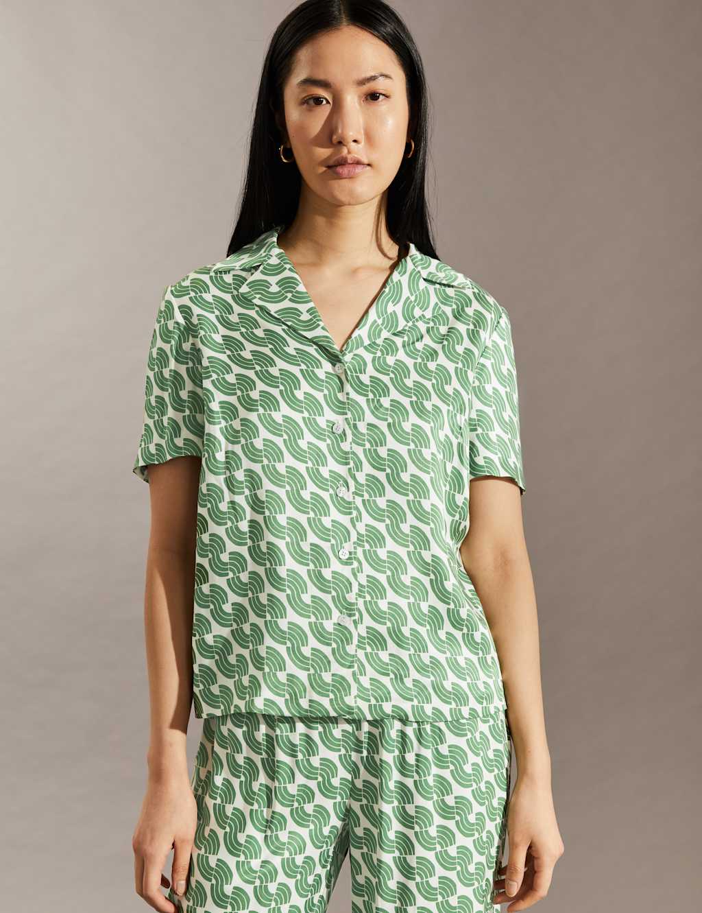 Geometric Collared Shirt image 3