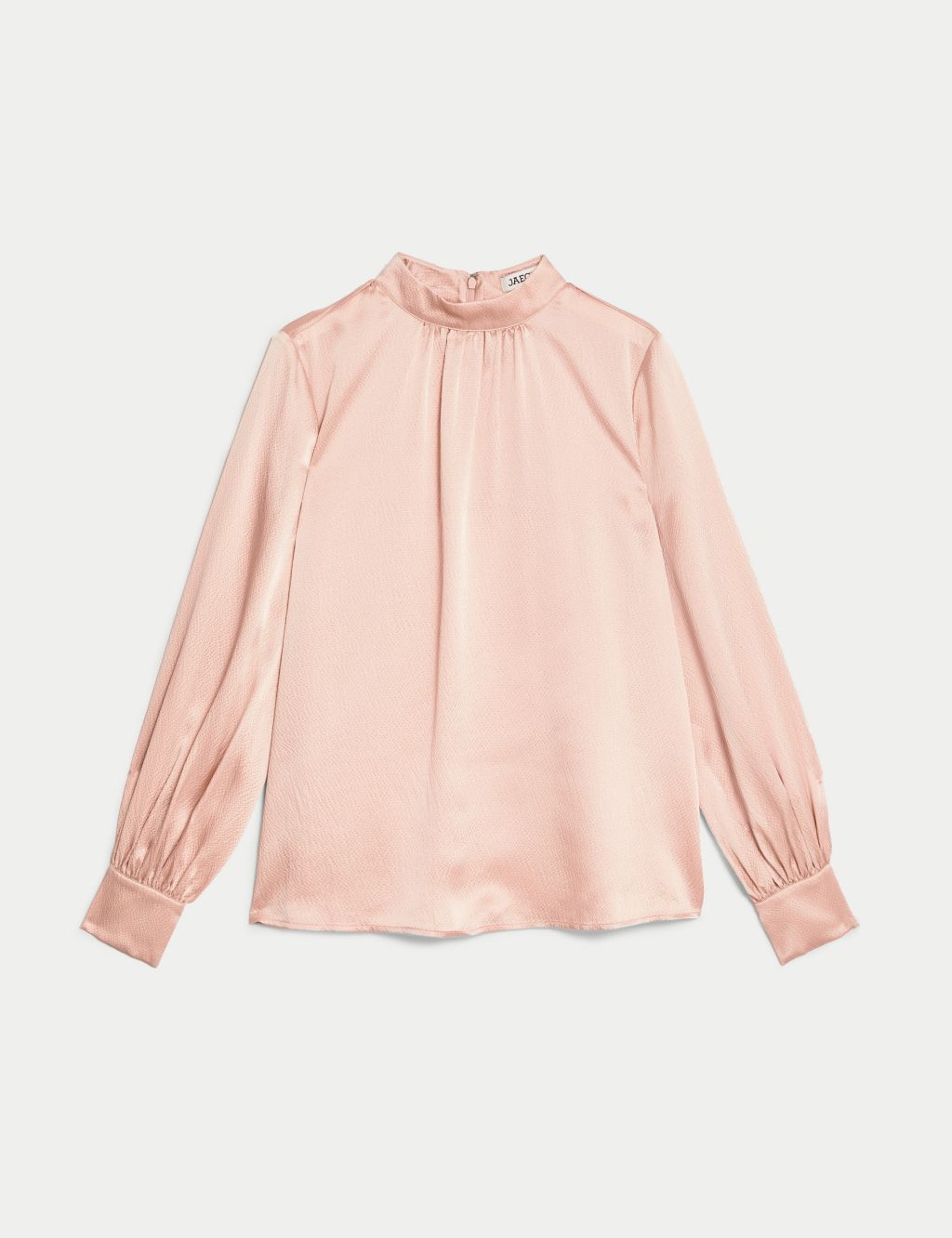 Pure Silk Textured Funnel Neck Blouse image 2