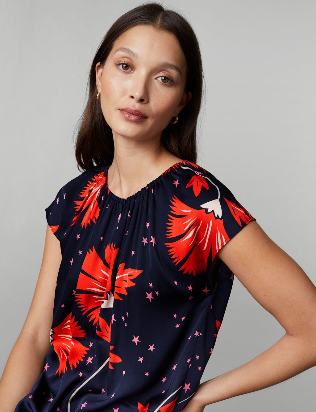 Floral Round Neck Blouse image 4
