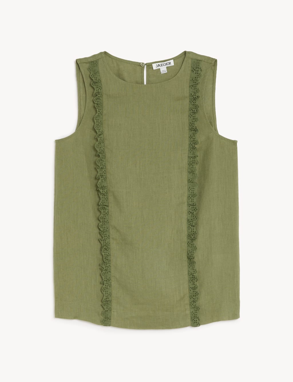 Pure Linen Broderie Vest image 2
