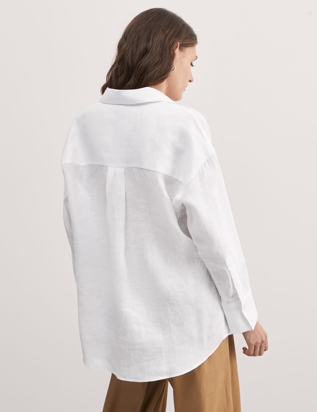 Pure Linen Collared Relaxed Shirt image 6