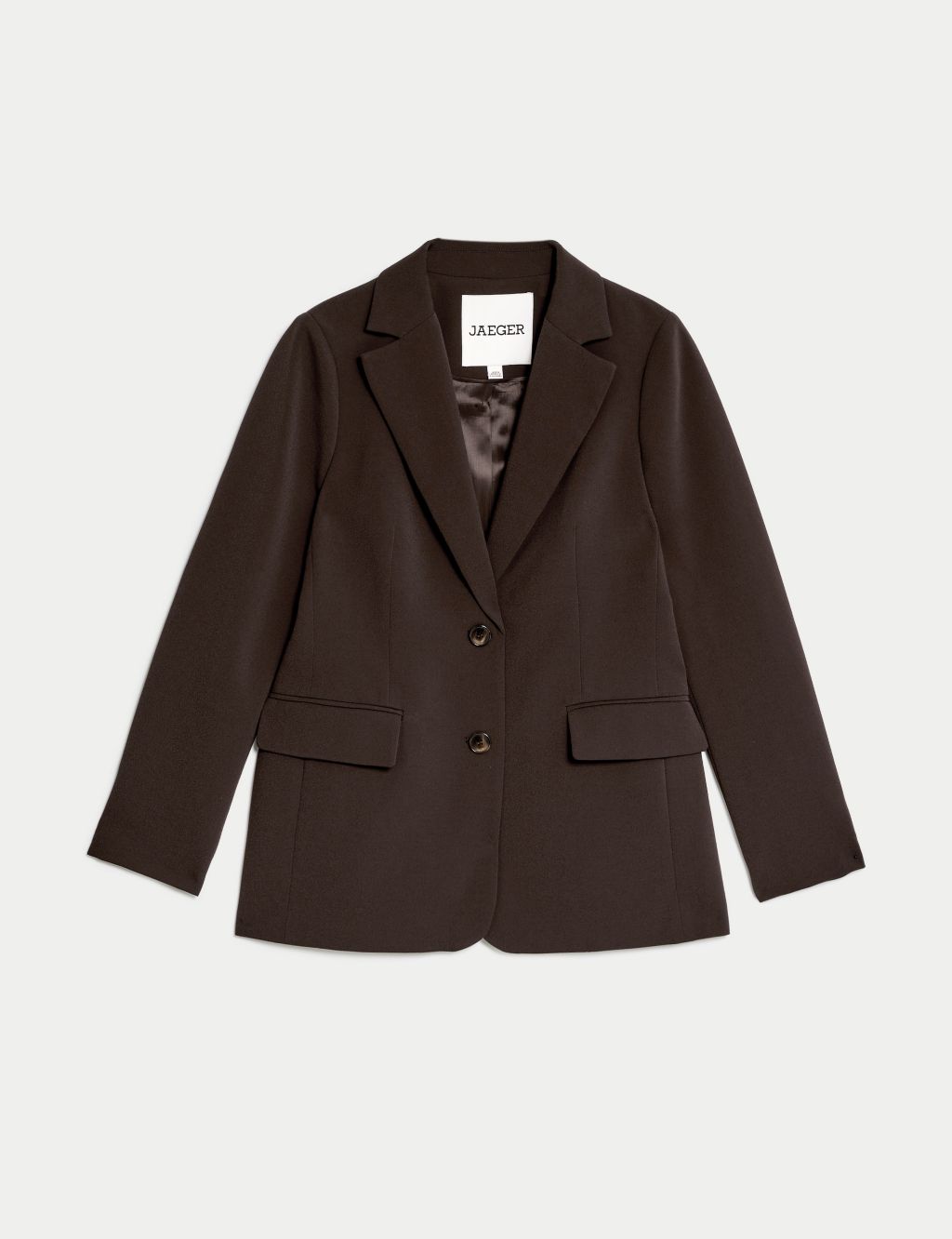 Crepe Tailored Single Breasted Blazer image 2