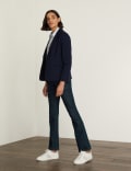 Jersey Single Breasted Blazer Jacket