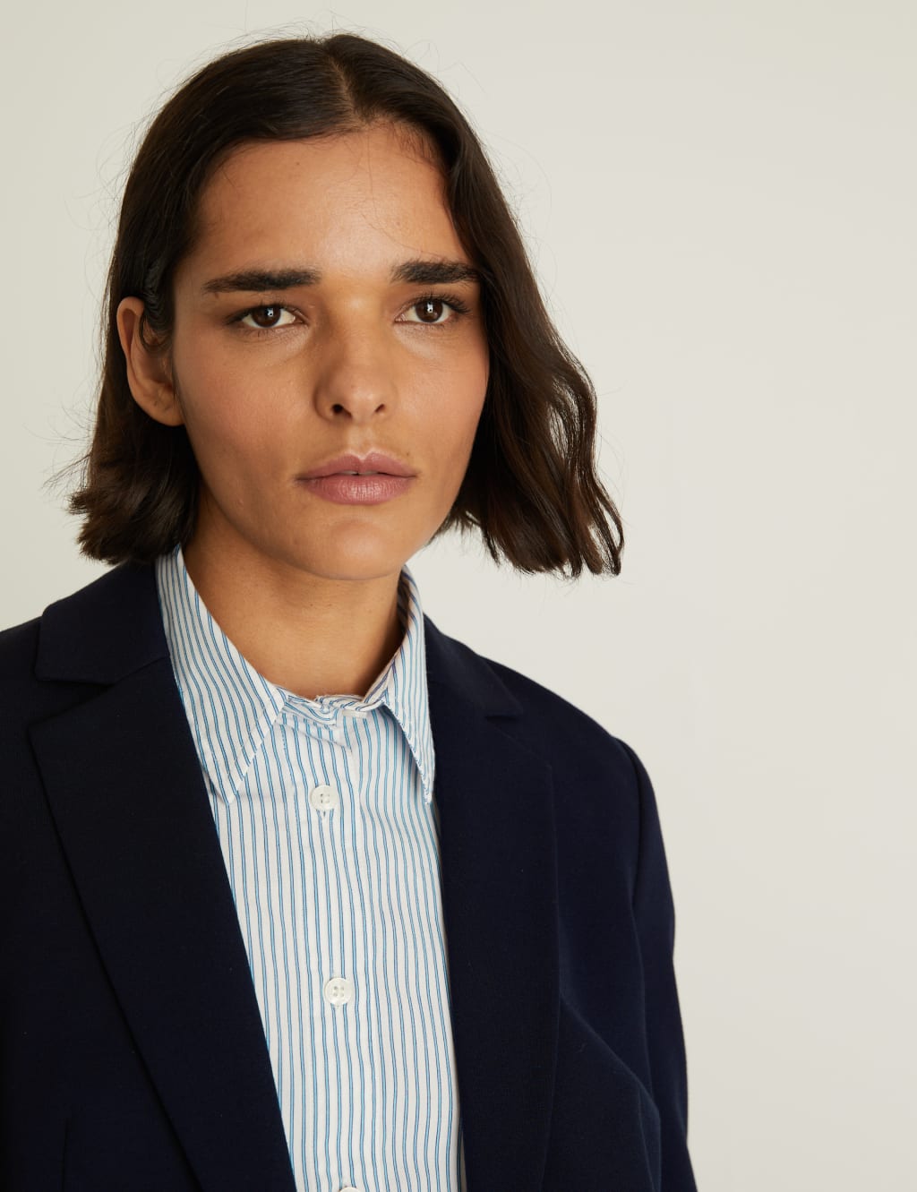 Jersey Single Breasted Blazer Jacket image 3