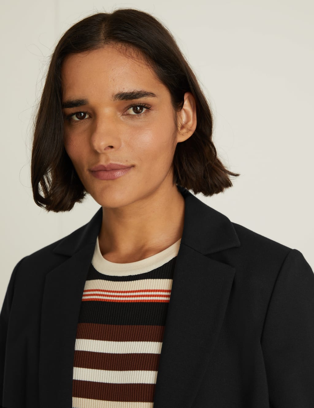 Jersey Single Breasted Blazer Jacket image 3