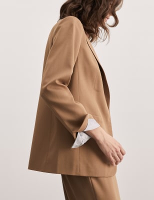 

JAEGER Womens Wool Rich Blazer - Camel, Camel