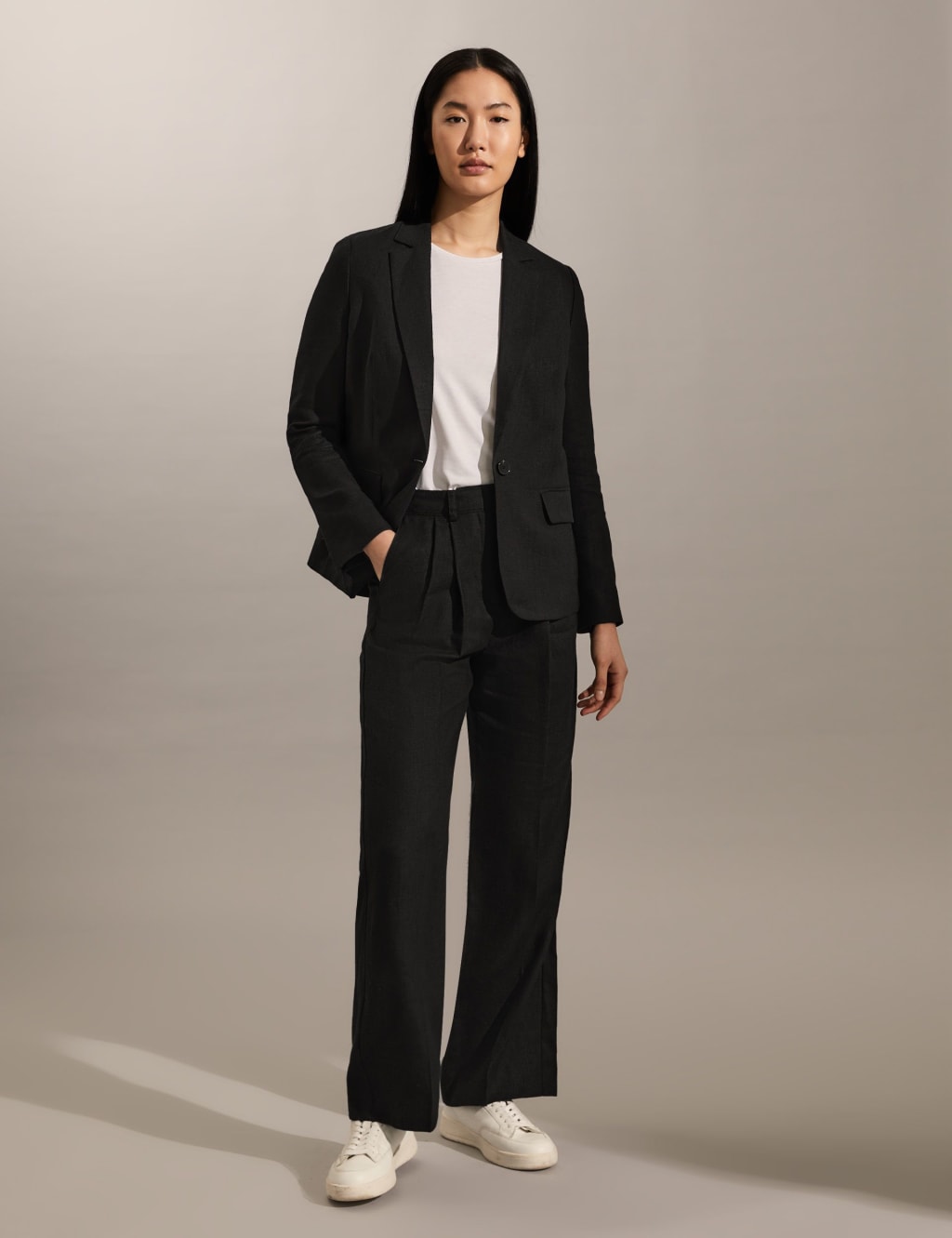 Pure Linen Tailored Blazer image 2