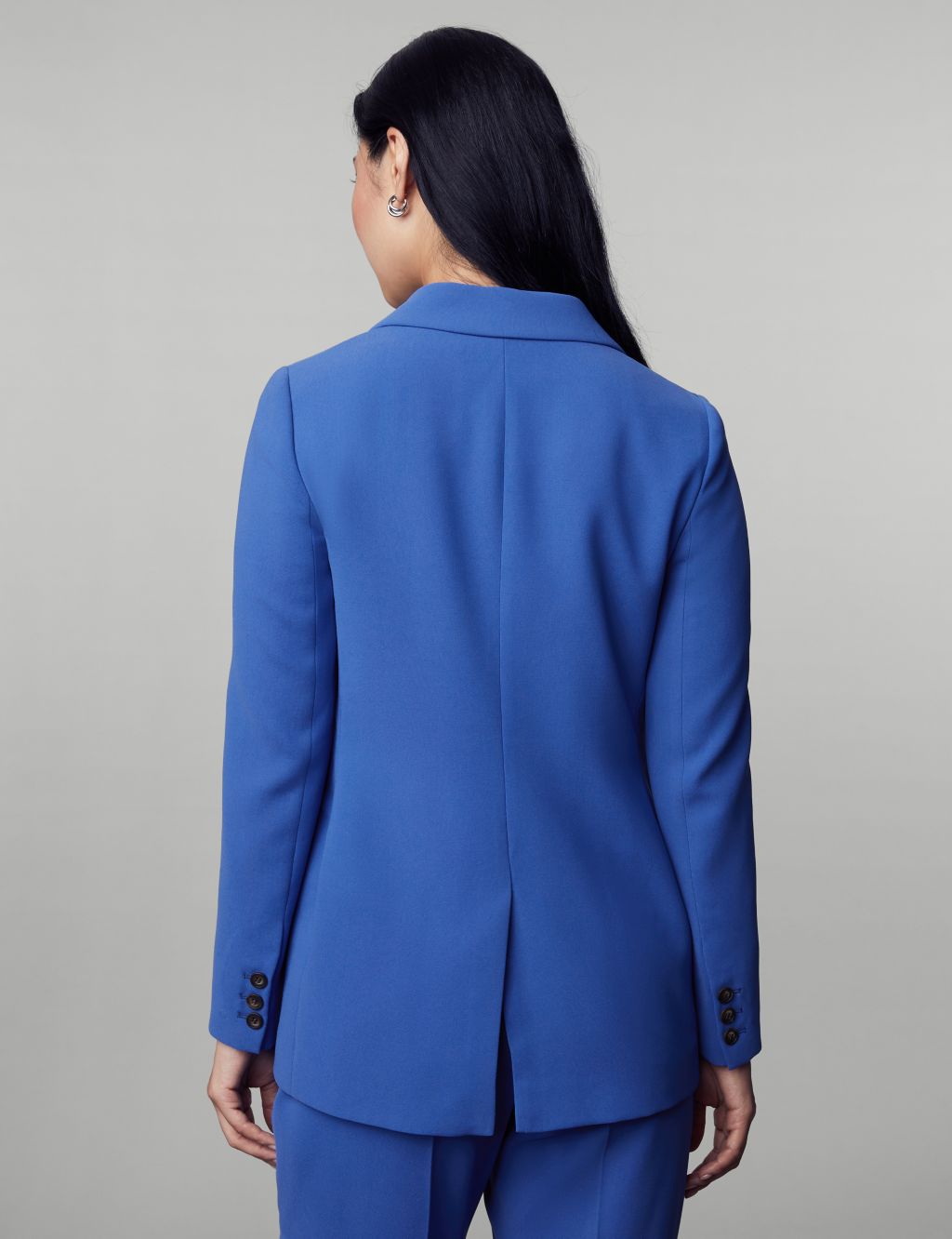 Crepe Tailored Single Breasted Blazer image 5