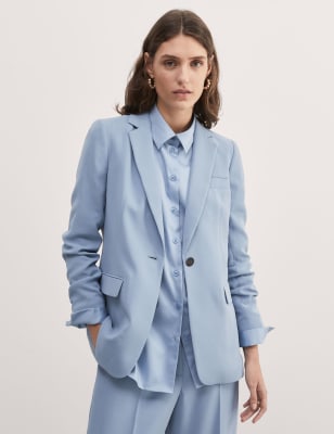 Crepe Single Breasted Blazer | JAEGER | M&S