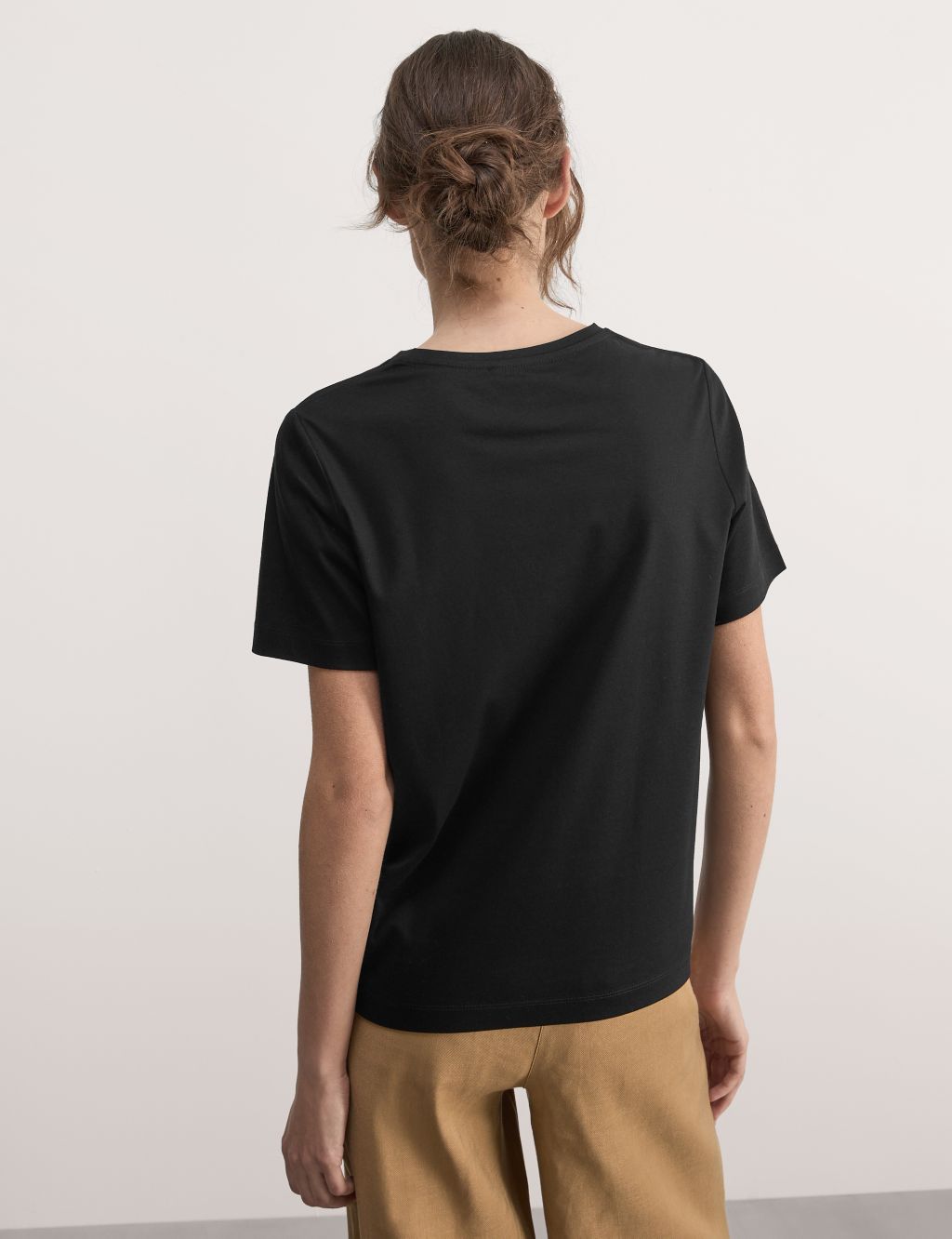 Pure Cotton V-Neck T-Shirt image 5