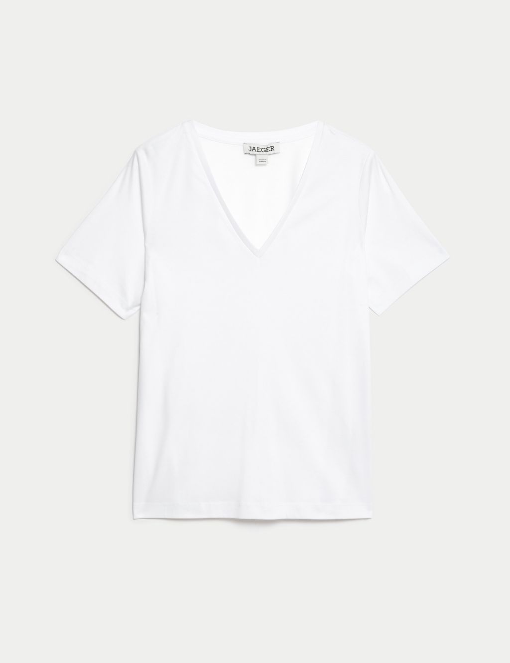 Pure Cotton V-Neck T-Shirt image 2