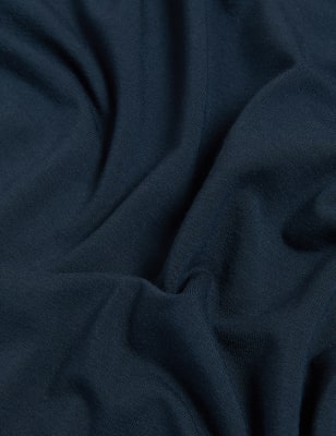 

JAEGER Top de manga larga de punto con cuello vueltoWomens - Navy, Navy