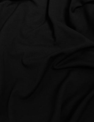

JAEGER Womens Jersey Roll Neck Long Sleeve Top - Black, Black