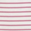 Pure Mercerised Cotton Striped Boat Neck Top - mauvemix