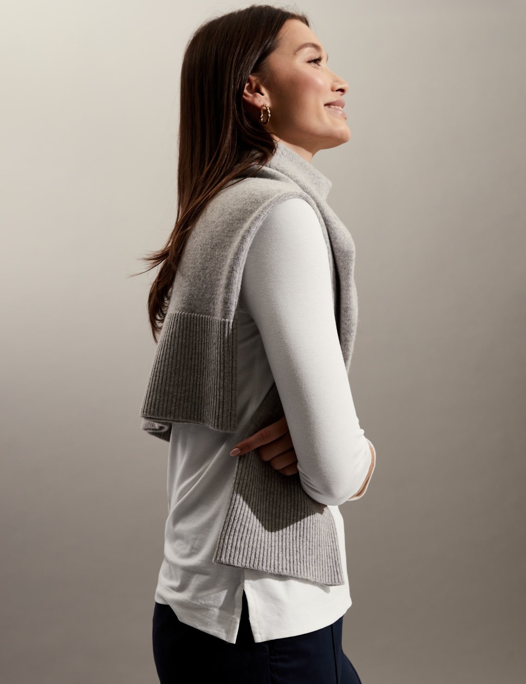 Slash Neck 3/4 Sleeve Top image 5