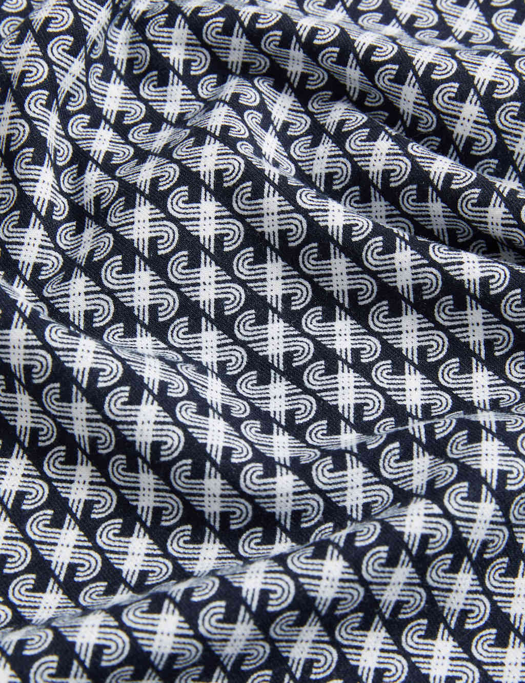 Jersey Geometric Slash Neck Top image 5