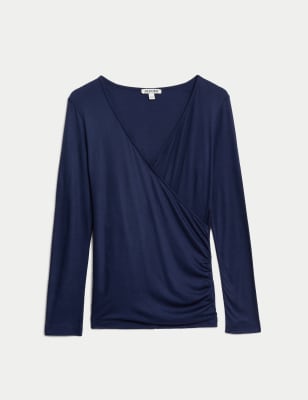 Jersey Wrap Top