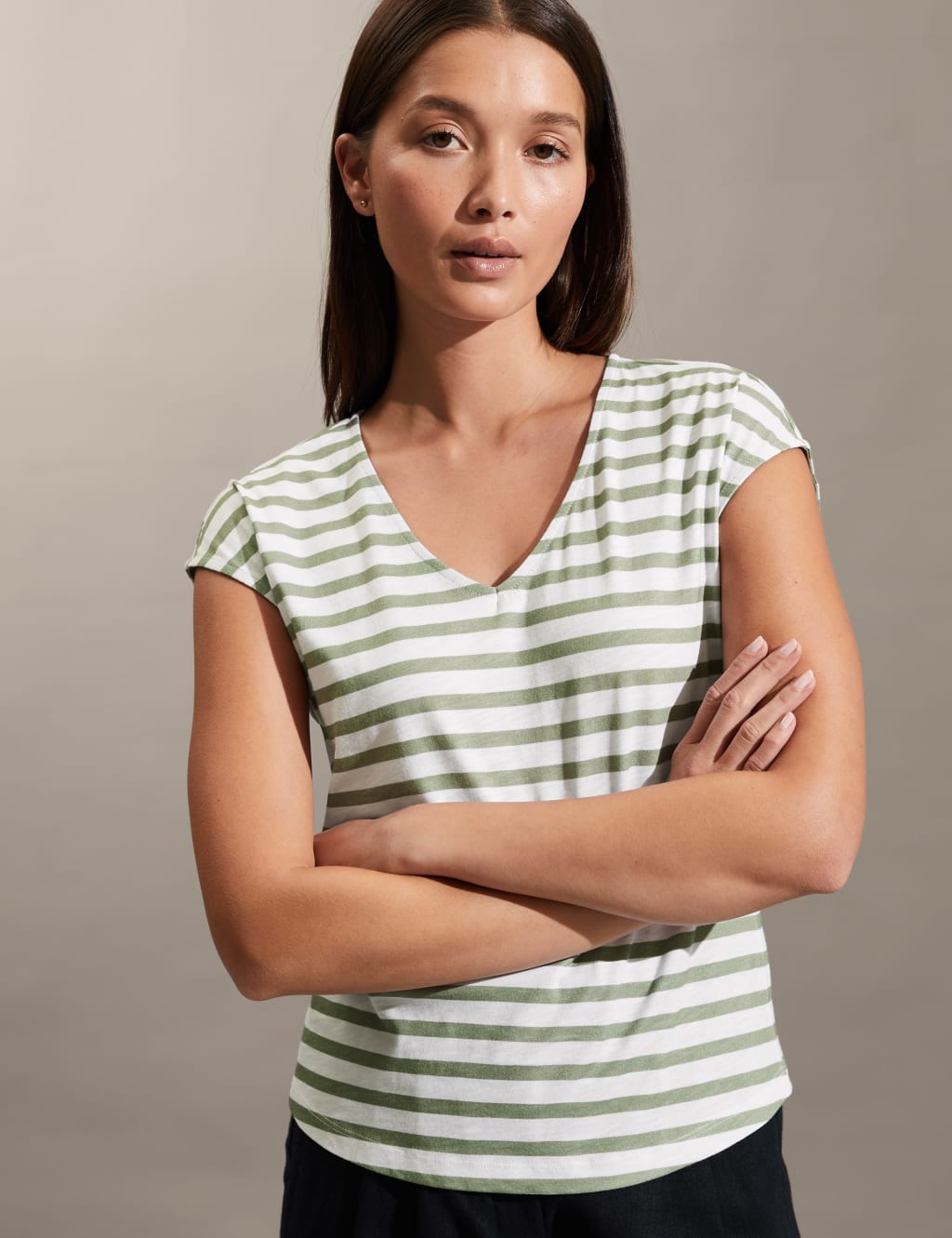 Jersey Striped Vest Top image 3