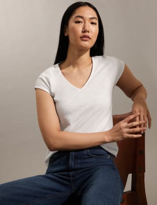 

JAEGER Womens Jersey-T-Shirt - White, White