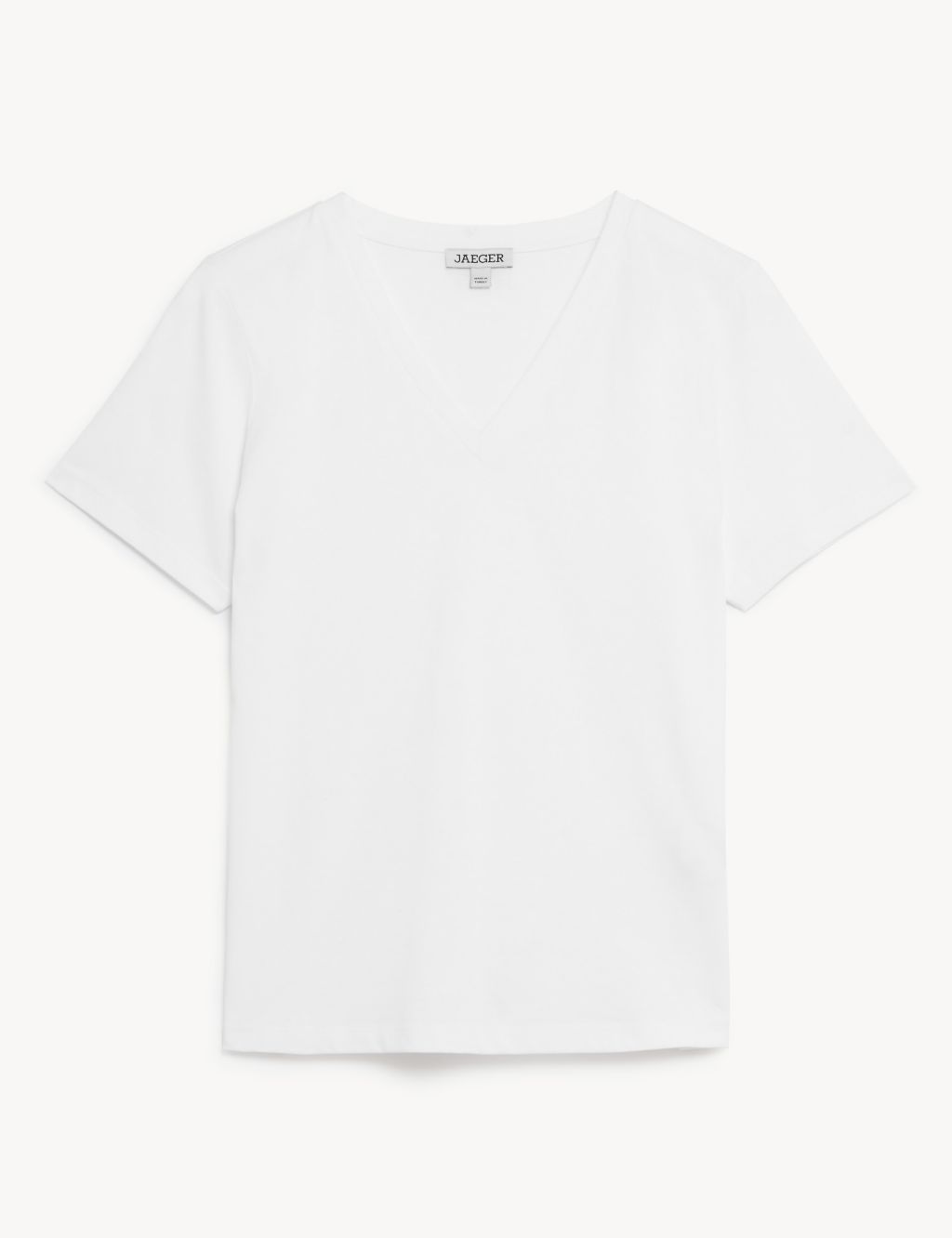 Pure Cotton V-Neck T-Shirt image 2