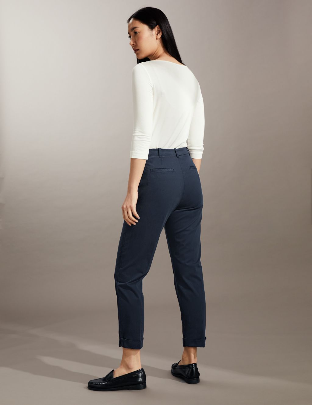 Slim Fit Cropped Chinos image 4