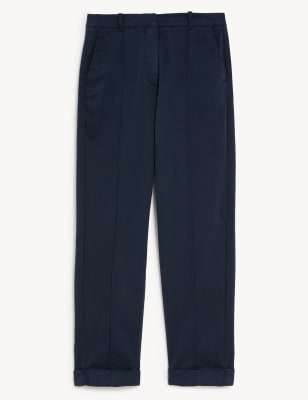 Slim Fit Cropped Chinos