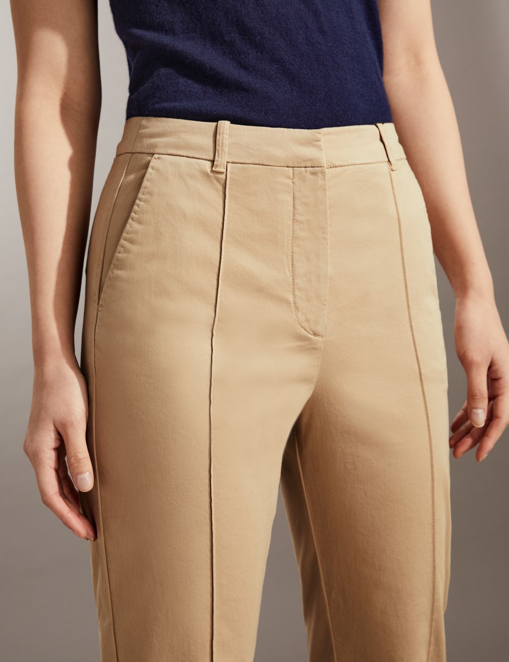 Slim Fit Cropped Chinos image 2
