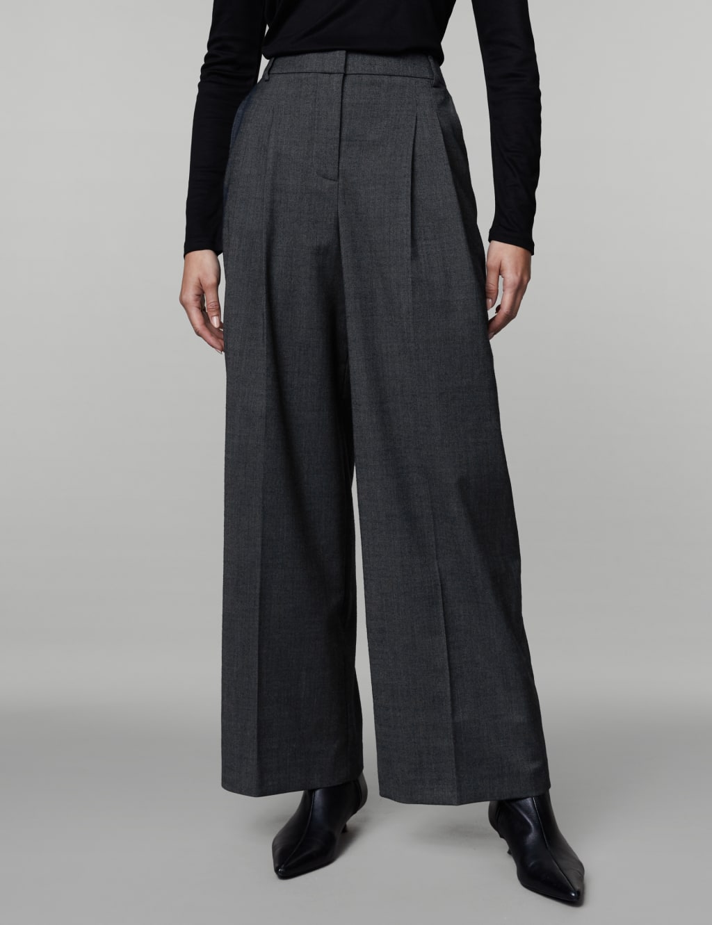 Women's Wool Trousers | M&S