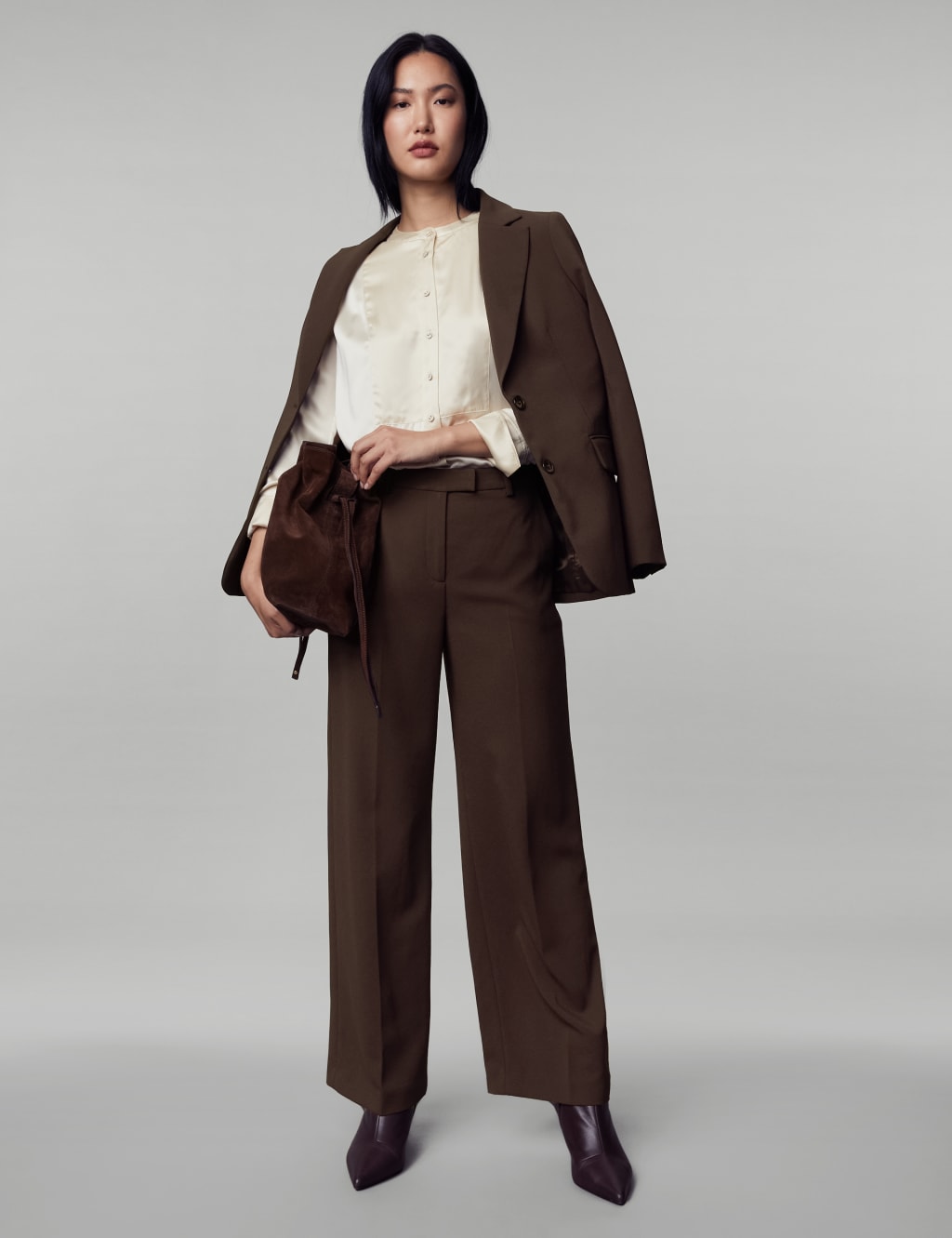 Crepe Wide Leg Trousers image 1