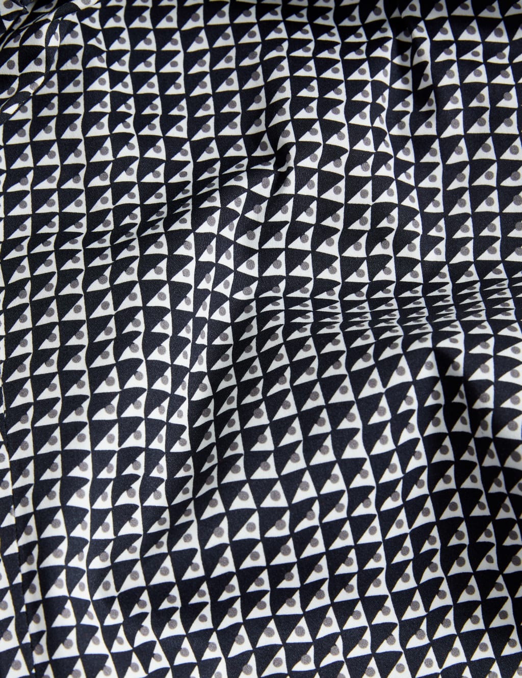 Cotton Rich Geometric Slim Fit Trousers image 6